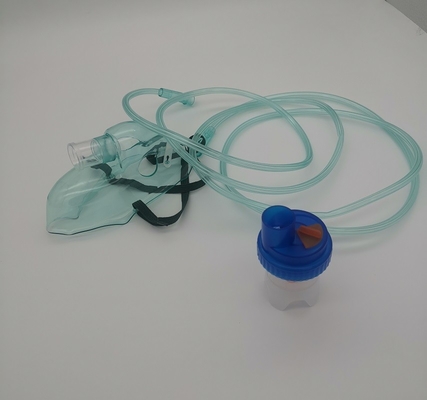Color verde de S M L Disposable Oxygen Mask para los adultos Nebulization
