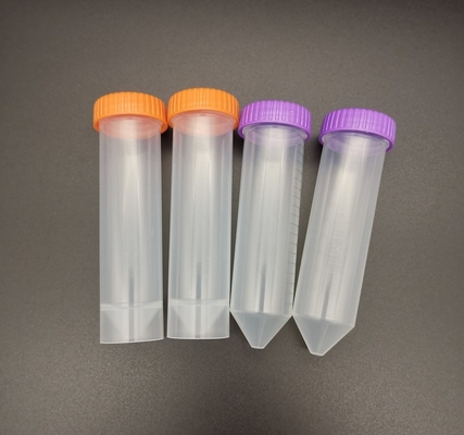 Tubo de centrífuga cónico graduado del tapón de tuerca de los materiales consumibles 50ml del laboratorio médico de la irradiación del EO