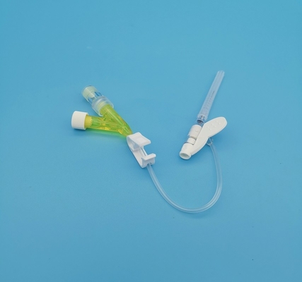 24G disponible Y mecanografiar el catéter amarillo del intravenoso para la infusión neonatal pediátrica