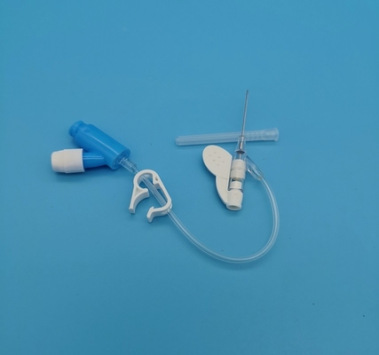 tipo presión positiva de 22G Y del intravenoso de la infusión rutinaria azul disponible de la cánula para los adultos