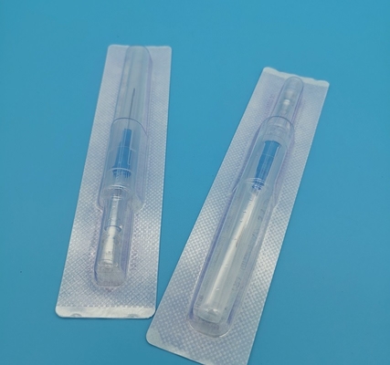 Catéteres de cáñula IV de uso único Satefy Tipo de medidor 22G Azul profundo CE ISO13485