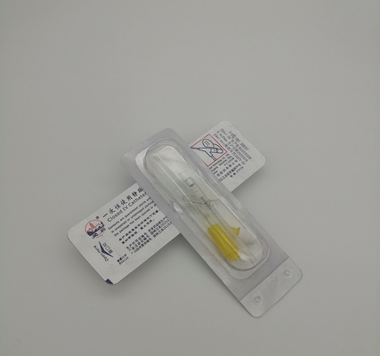 Tipo 24 cánulas amarilla disponible de la presión positiva Y del intravenoso para la infusión neonatal pediátrica