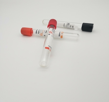 Tubo de recolección de sangre desechable con vacío para el examen clínico de hematología sin aditivos