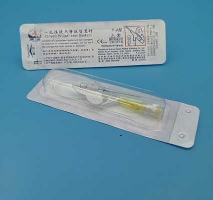 24G 	Tipo disponible infusión neonatal pediátrica amarilla de la mariposa de la cánula IV