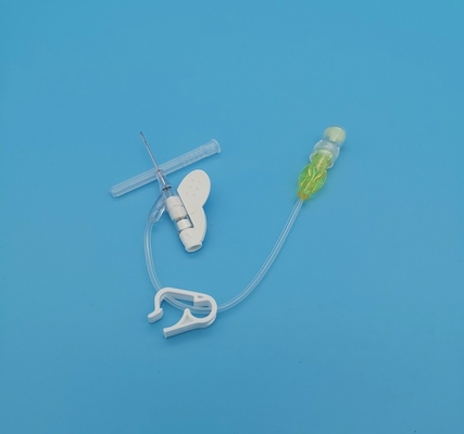 24G 	Tipo disponible infusión neonatal pediátrica amarilla de la mariposa de la cánula IV
