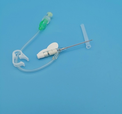 Tipo verde transfusión de la mariposa 18G de sangre quirúrgica disponible de la infusión de la cánula del intravenoso