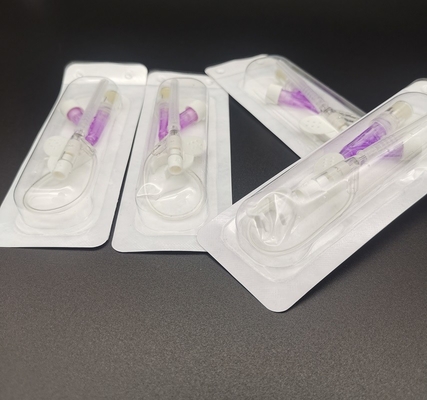 tipo rosa de 20G Y de la cánula del intravenoso para la transfusión de sangre de la infusión de la emergencia