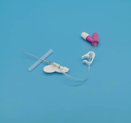 Tipo rosado disponible cánula de la presión positiva de 20G Y del catéter del intravenoso para la transfusión de sangre de la infusión de la emergencia