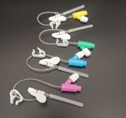 Violeta 304 Cánula IV desechable tipo Y 26G Presión positiva para vasos sanguíneos diminutos