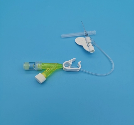 24G disponible Y mecanografiar el catéter amarillo del intravenoso para la infusión neonatal pediátrica