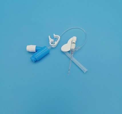 tipo presión positiva de 22G Y del intravenoso de la infusión rutinaria azul disponible de la cánula para los adultos