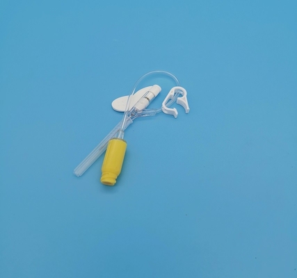 IV tipo disponible amarillo infusión neonatal pediátrica de la presión positiva de la mariposa de la cánula 24G