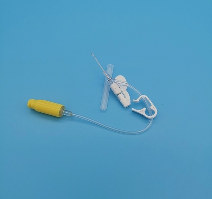 IV tipo disponible amarillo infusión neonatal pediátrica de la presión positiva de la mariposa de la cánula 24G