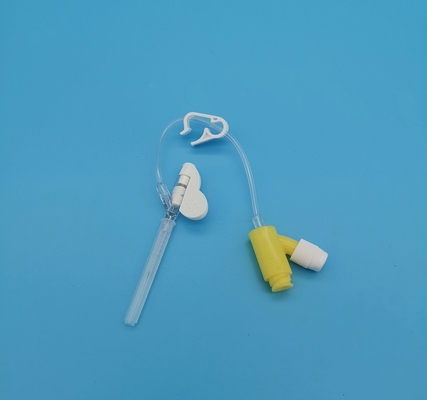 Tipo 24 cánulas amarilla disponible de la presión positiva Y del intravenoso para la infusión neonatal pediátrica