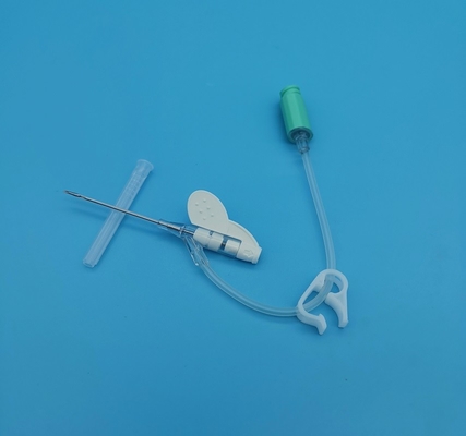 tipo infusión de la presión positiva de la mariposa 18G de la cánula disponible del intravenoso/verde quirúrgicos de la transfusión de sangre