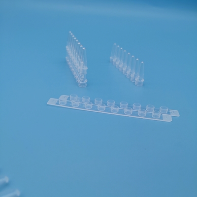 8 tubos de centrífuga blancos del tubo 0.2ml de la polimerización en cadena de la tira 125 palillos/caja para la extracción de la DNA