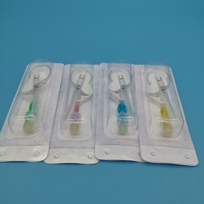 Cánula IV desechable tipo mariposa 22G Azul para perfusión de rutina para adultos