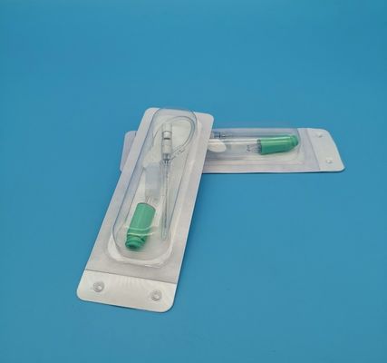 tipo infusión de la presión positiva de la mariposa 18G de la cánula disponible del intravenoso/verde quirúrgicos de la transfusión de sangre